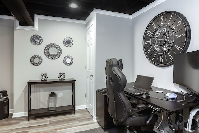 1307 Colaric Dr, Joliet, IL 60431 - office with wood finished floors and ornamental molding