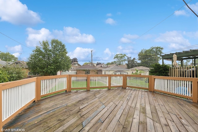 1628 Kenilworth Ave, Berwyn, IL 60402 - wooden terrace featuring a residential view