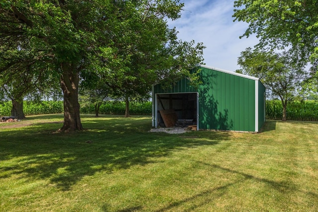 22998 E 2800 N Rd, Odell, IL 60460 - view of green lawn with a pole building and an outdoor structure