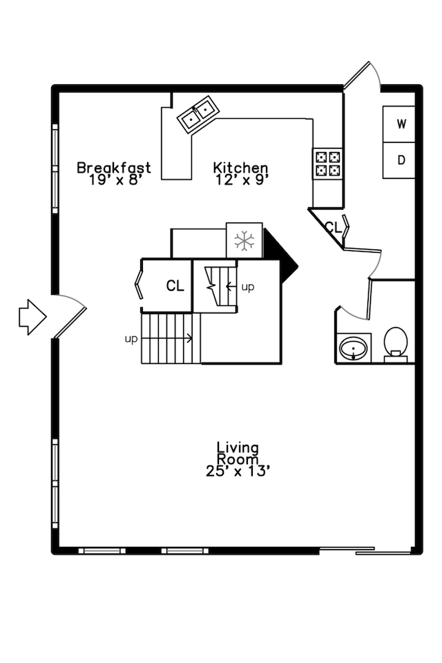 133 W Park Ave Unit A, Sugar Grove, IL 60554 - view of room layout