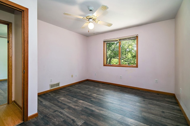 1177 N 6250w Rd, Bonfield, IL 60913 - spare room with wood finished floors and ceiling fan
