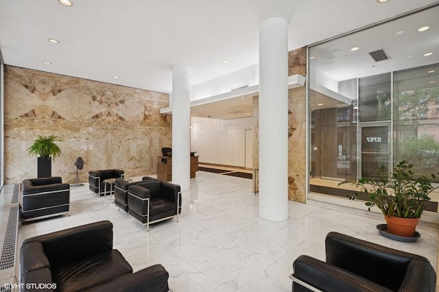 5757 N Sheridan Rd Unit 20J, Chicago, IL 60660 - building lobby with recessed lighting