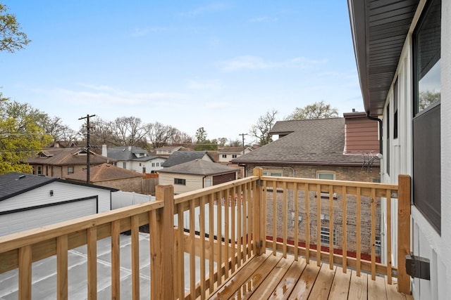 2305 W 111th Pl, Chicago, IL 60643 - deck with an outbuilding and a residential view