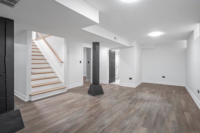 2305 W 111th Pl, Chicago, IL 60643 - finished below grade area featuring wood finished floors and stairs