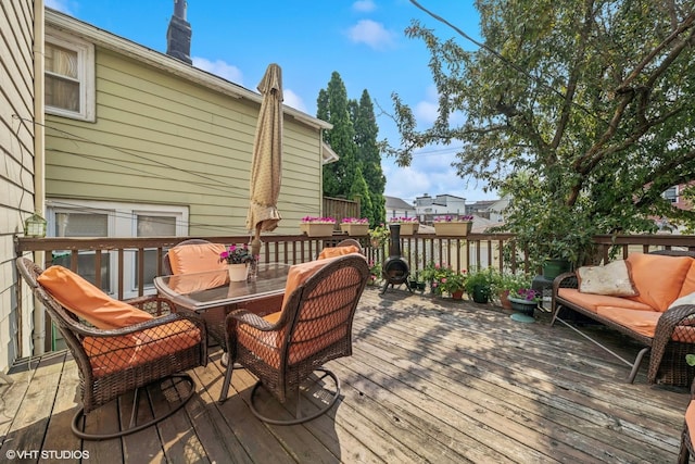 3432 S Union Ave, Chicago, IL 60616 - deck with outdoor dining space