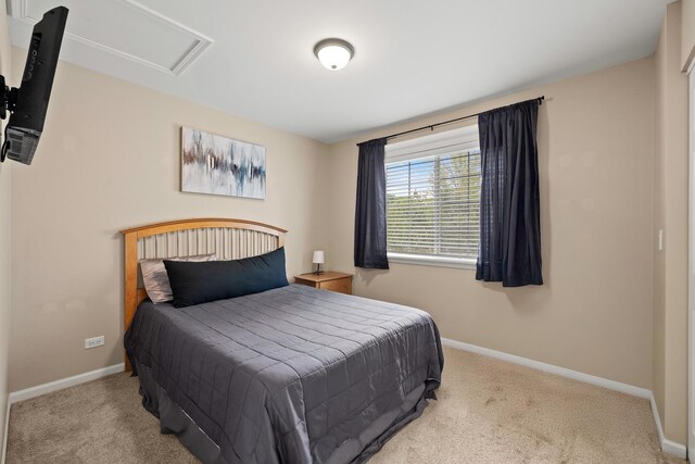 10750 Cape Cod Ln, Huntley, IL 60142 - bedroom featuring carpet and attic access