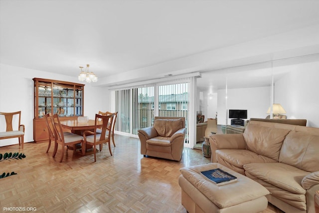 4838 Howard St Unit 301, Skokie, IL 60077 - living area with a chandelier