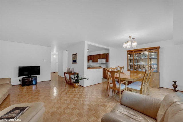 4838 Howard St Unit 301, Skokie, IL 60077 - living area with a chandelier