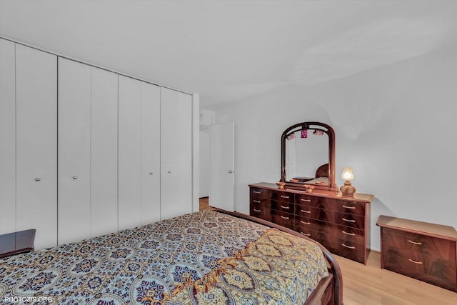 4838 Howard St Unit 301, Skokie, IL 60077 - bedroom with a closet and light wood-style flooring