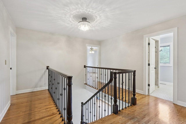 102 E Adelia St, Elmhurst, IL 60126 - stairs with wood finished floors and a chandelier