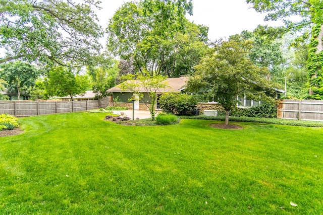 2458 E Cass St, Joliet, IL 60432 - fenced yard with a patio