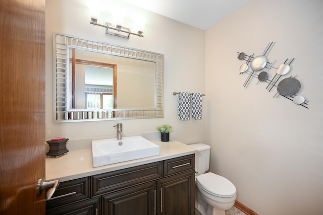 678 Larch Dr, Carol Stream, IL 60188 - half bath featuring toilet and vanity