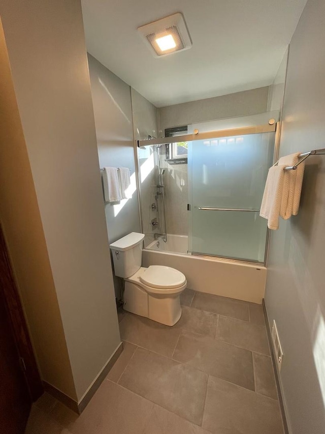 678 Larch Dr, Carol Stream, IL 60188 - full bath featuring bath / shower combo with glass door and tile patterned flooring