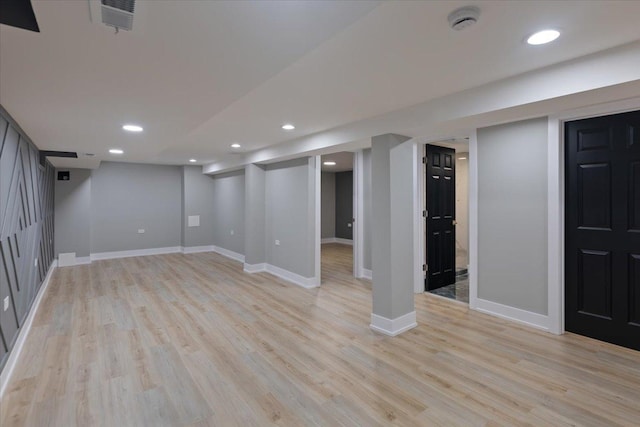 10011 S Princeton Ave, Chicago, IL 60628 - finished below grade area with light wood finished floors and recessed lighting
