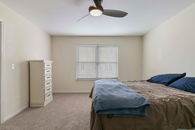 9207 E Prairie Rd, Evanston, IL 60203 - bedroom featuring light carpet and a ceiling fan