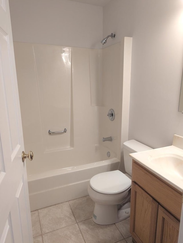 11360 195th St, Mokena, IL 60448 - bathroom featuring vanity, bathing tub / shower combination, and tile patterned floors