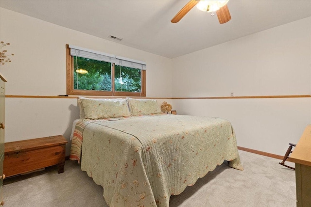 3583 Newport Dr, Island Lake, IL 60042 - carpeted bedroom featuring a ceiling fan and baseboards