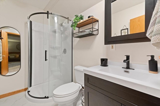 3583 Newport Dr, Island Lake, IL 60042 - full bathroom featuring a shower stall and vanity