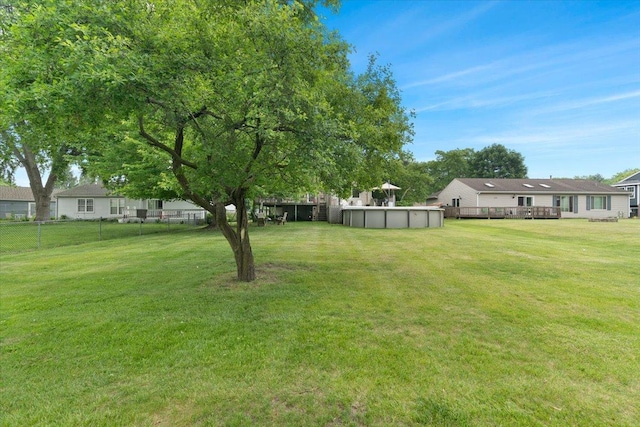 3583 Newport Dr, Island Lake, IL 60042 - view of yard with an outdoor pool