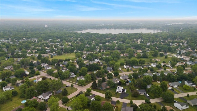 3583 Newport Dr, Island Lake, IL 60042 - aerial view of residential area featuring a nearby body of water