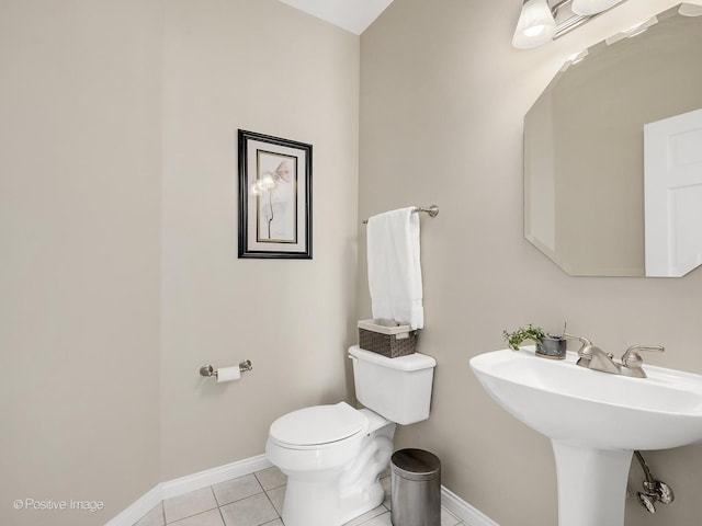 2855 Vernal Ln, Naperville, IL 60564 - half bath featuring toilet and tile patterned floors