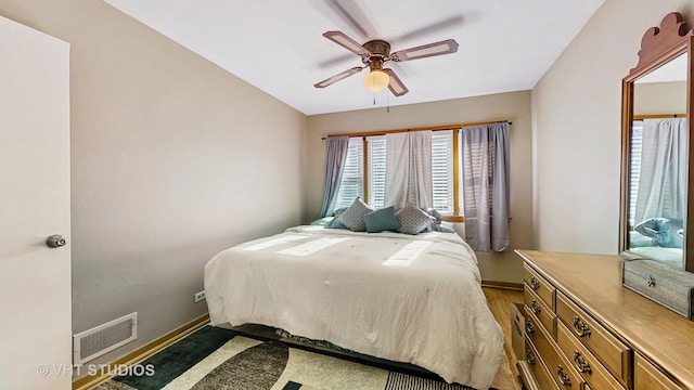 7525 N Overhill Ave, Chicago, IL 60631 - bedroom with wood finished floors and a ceiling fan