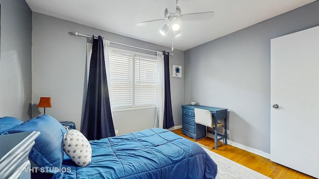 7525 N Overhill Ave, Chicago, IL 60631 - bedroom with wood finished floors and a ceiling fan