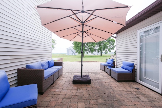 382 Keigwin Rd, Walnut, IL 61376 - view of patio / terrace with outdoor lounge area