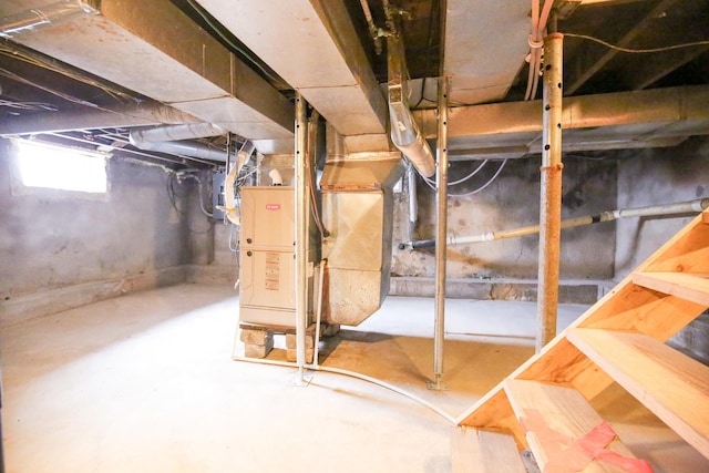 382 Keigwin Rd, Walnut, IL 61376 - basement featuring heating unit