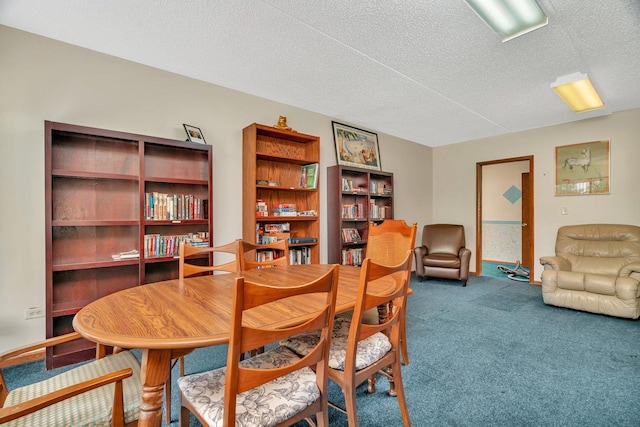 1422 Woodbridge Rd Unit 2E, Joliet, IL 60436 - dining area with carpet and a textured ceiling