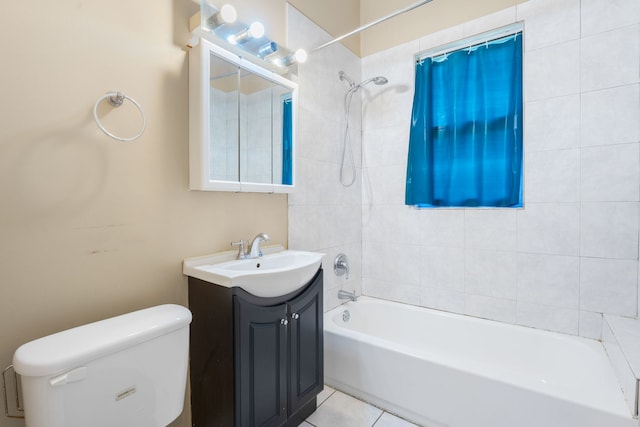 7545 S Ridgeland Ave, Chicago, IL 60649 - full bathroom with vanity, bathing tub / shower combination, and tile patterned flooring