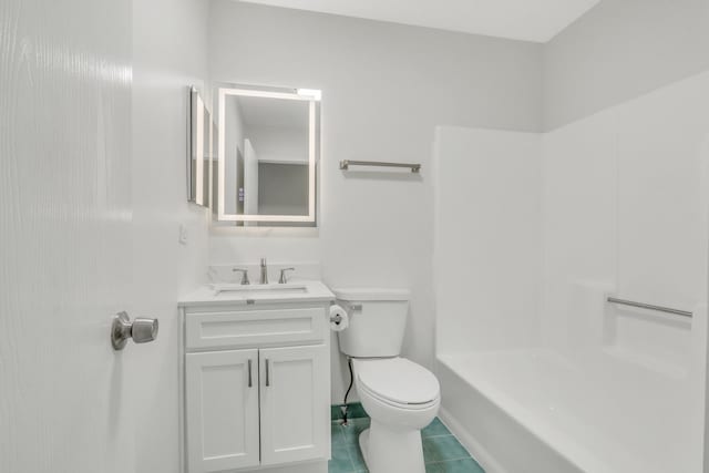 17525 W Walnut Ln, Gurnee, IL 60031 - bathroom with vanity, tile patterned floors, and washtub / shower combination