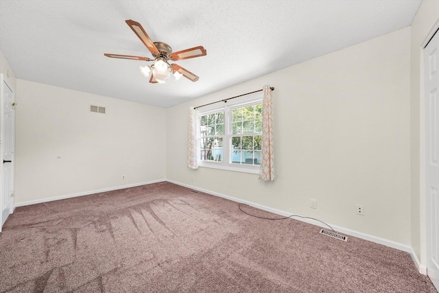 13659 W Cedarbend Dr, Homer Glen, IL 60491 - unfurnished bedroom with carpet floors, ceiling fan, and a textured ceiling