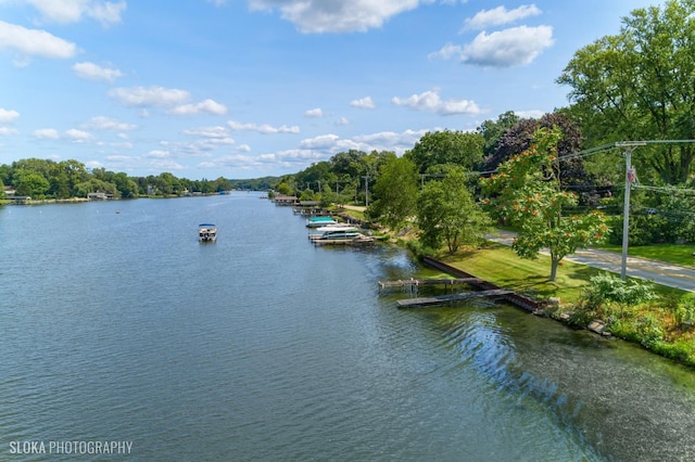 723 N River Rd, Algonquin, IL 60102 - water view featuring a boat dock