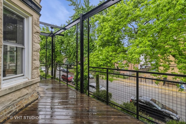 1133 N Spaulding Ave, Chicago, IL 60651 - view of wooden terrace