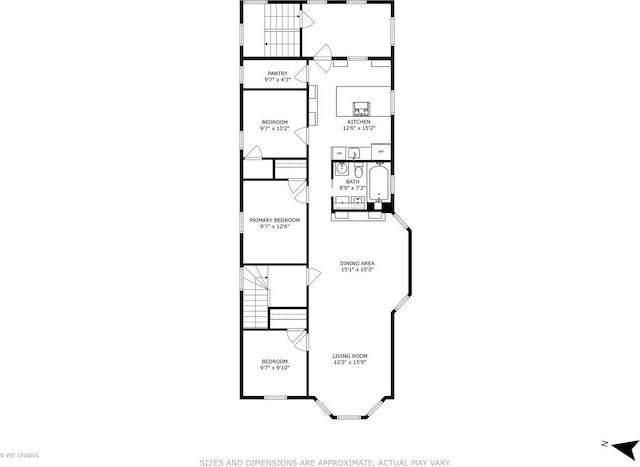 1133 N Spaulding Ave, Chicago, IL 60651 - view of home floor plan