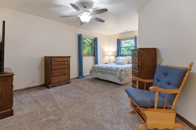 525 Palmer Ave, Aurora, IL 60506 - carpeted bedroom featuring a ceiling fan and baseboards