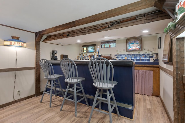 525 Palmer Ave, Aurora, IL 60506 - indoor dry bar featuring wood finished floors and baseboards