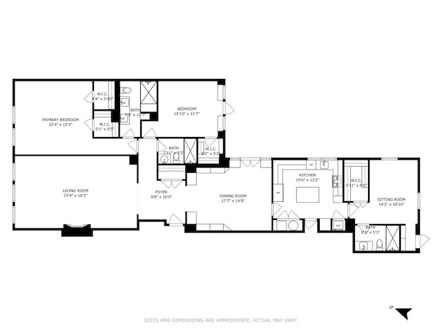 219 E Lake Shore Dr Unit 8C, Chicago, IL 60611 - view of home floor plan