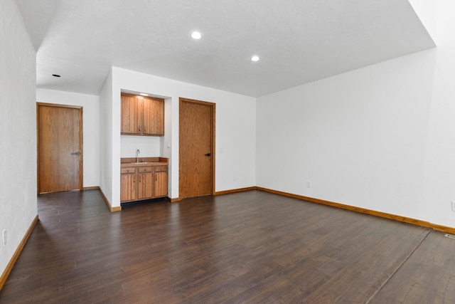 5357 Winding Creek Dr Unit 5357, Rockford, IL 61114 - empty room with dark wood finished floors and recessed lighting