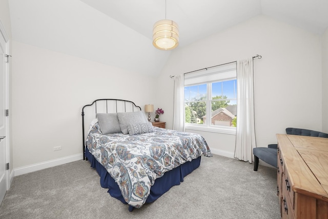13616 S Erin Dr, Homer Glen, IL 60491 - carpeted bedroom featuring vaulted ceiling and baseboards