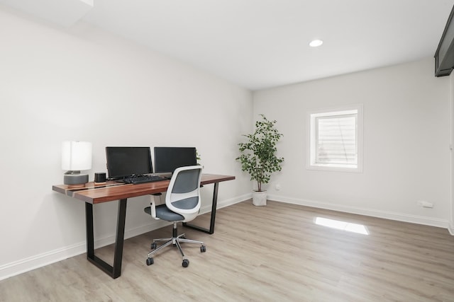 13616 S Erin Dr, Homer Glen, IL 60491 - office with wood finished floors and recessed lighting