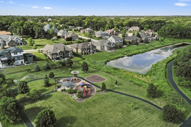 13616 S Erin Dr, Homer Glen, IL 60491 - aerial view of property's location with nearby suburban area and a large body of water