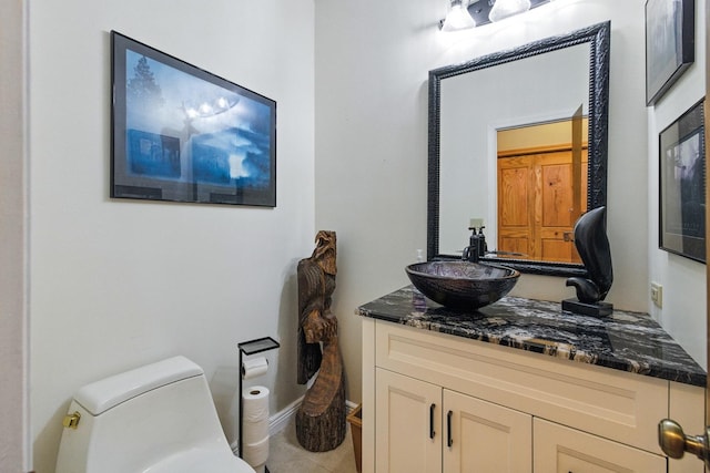 14N924 White Pines Ln, Hampshire, IL 60140 - half bathroom with vanity and tile patterned flooring