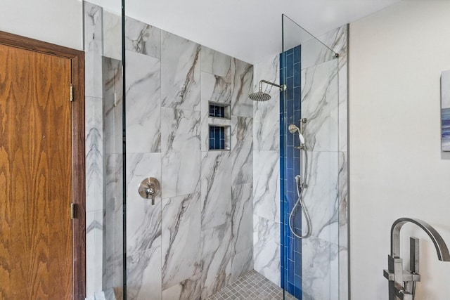 14N924 White Pines Ln, Hampshire, IL 60140 - full bathroom featuring a marble finish shower