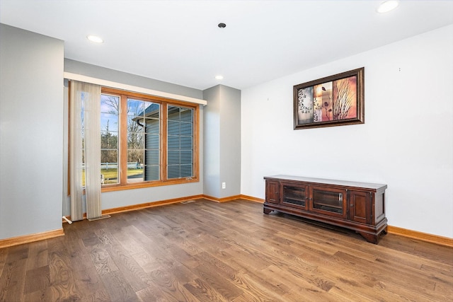 17707 W 113th Hwy, Custer Park, IL 60481 - spare room featuring wood finished floors and recessed lighting