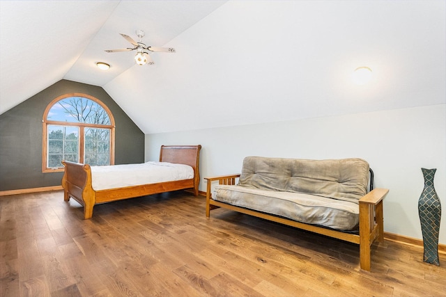 17707 W 113th Hwy, Custer Park, IL 60481 - bedroom featuring lofted ceiling and wood finished floors