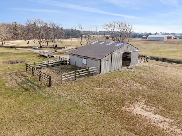 17707 W 113th Hwy, Custer Park, IL 60481 - view of pole building featuring a view of rural / pastoral area