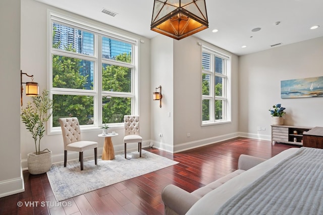 417 E N Water St, Chicago, IL 60611 - bedroom featuring dark wood-style flooring and recessed lighting