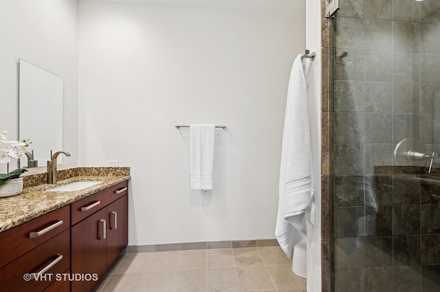 417 E N Water St, Chicago, IL 60611 - full bath with vanity and tiled shower